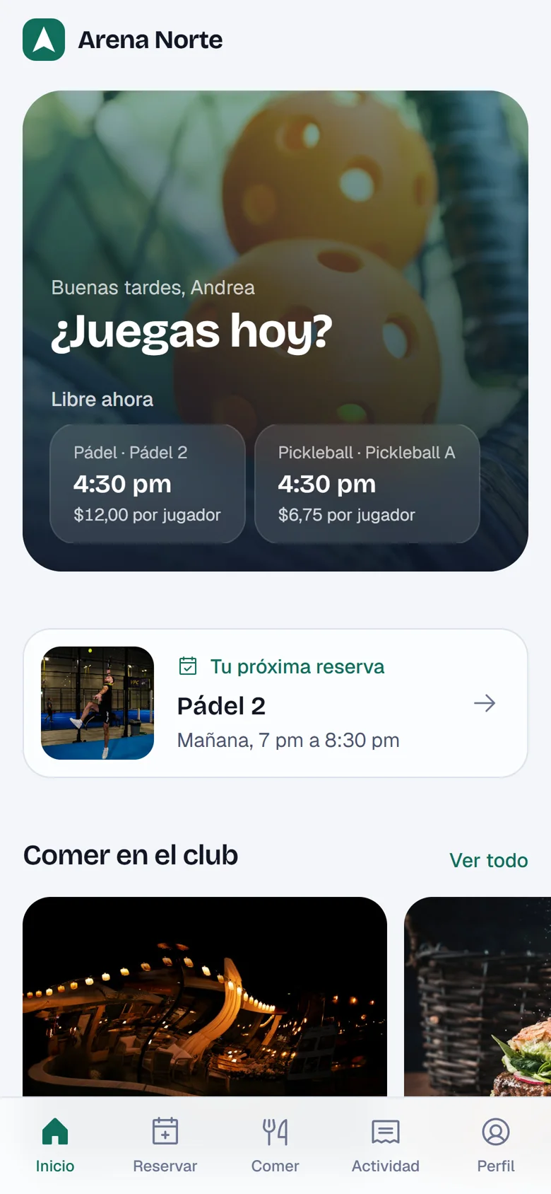 App de Arena Norte